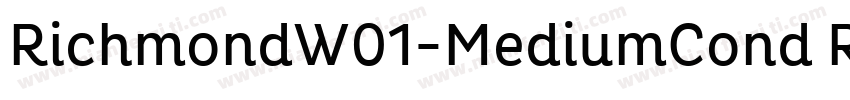 RichmondW01-MediumCond Regular字体转换
